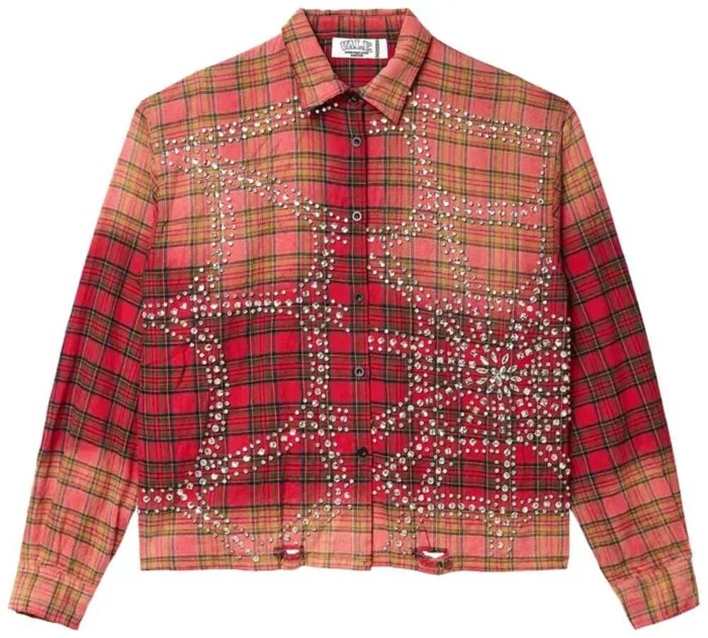 Vale Forever Red Haze Flannel Button Up Shirt